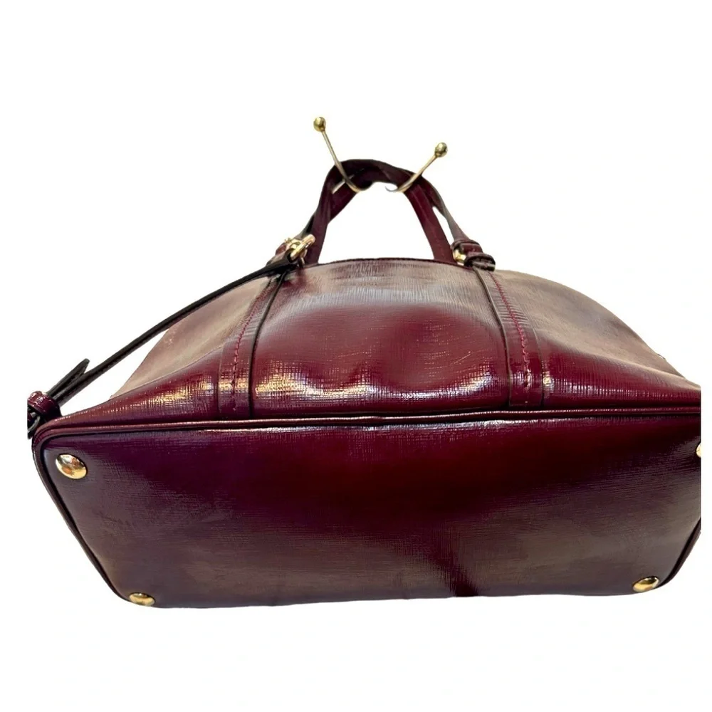 FLAWLESS Coach Peyton leather Cora domed satchel